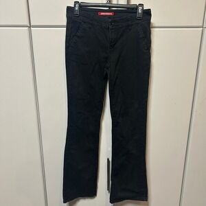 Unionbay Black Chino Pants Womens Size 3 Bootcut Stretch Twill Trousers Casual